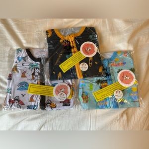 NIB 6-12 month bamboo jams, monkeeroos bundle